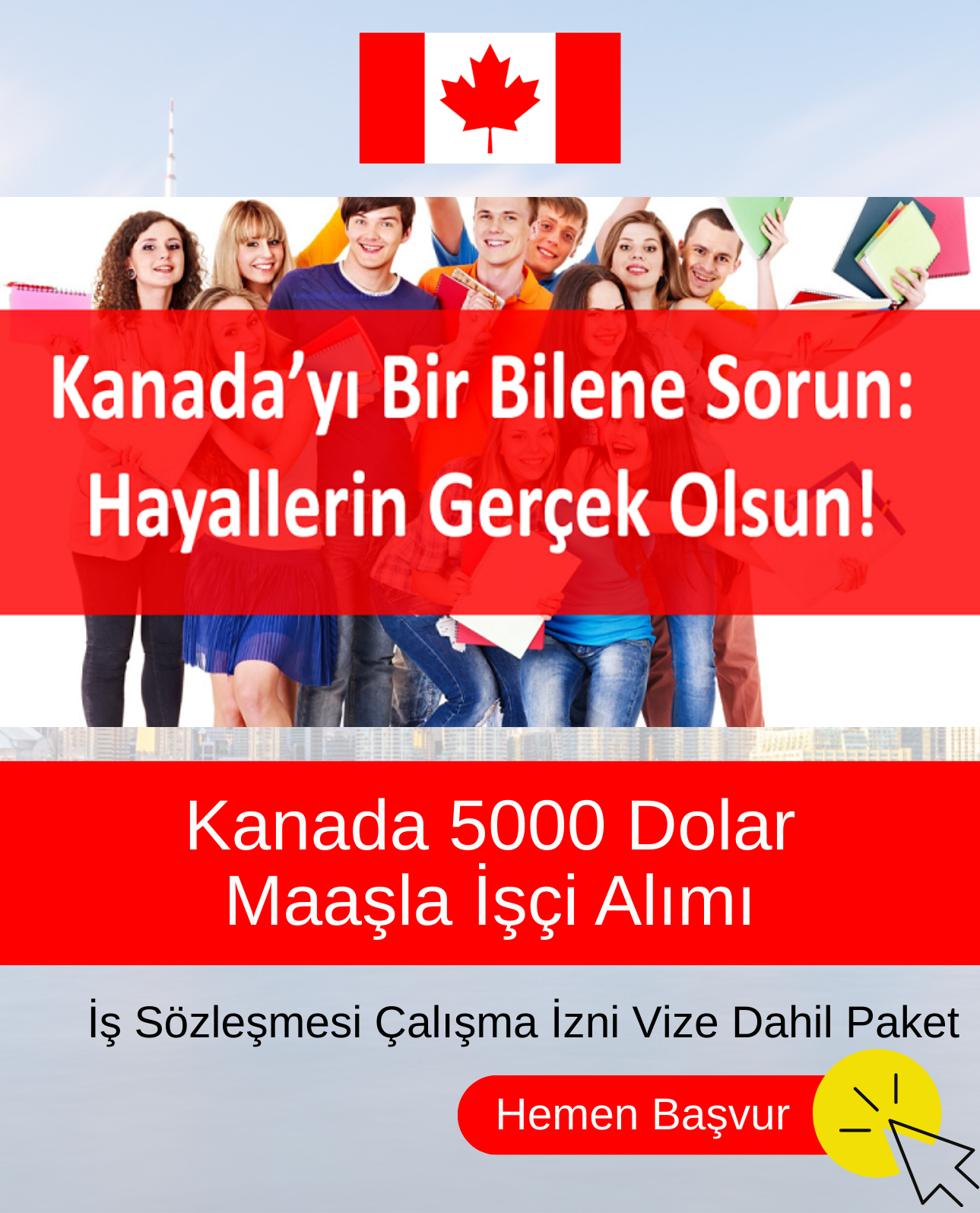 Kanada iş vizesi başvurusu
